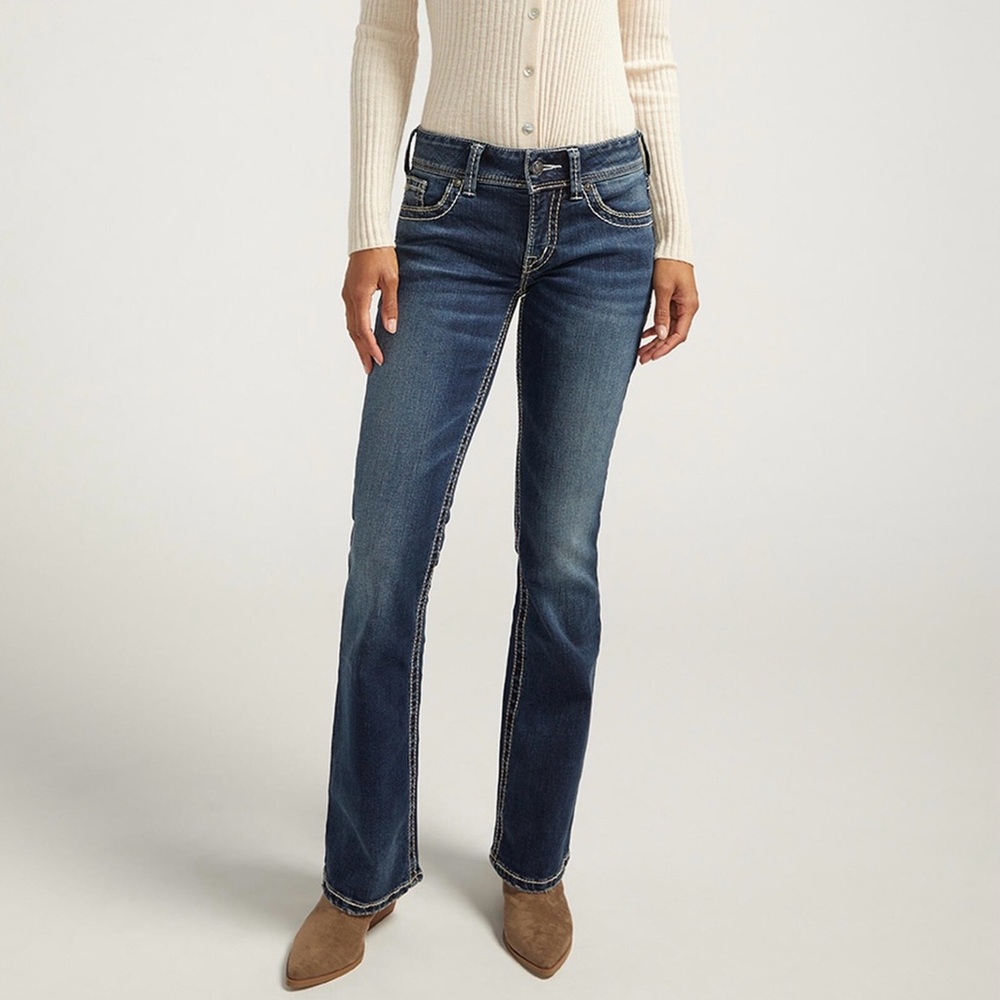 Silver Jeans W31/L30 NWT Suki Curvy Mid Rise Bootcut Women’s Jeans L9516SJB376 - Picture 2 of 16